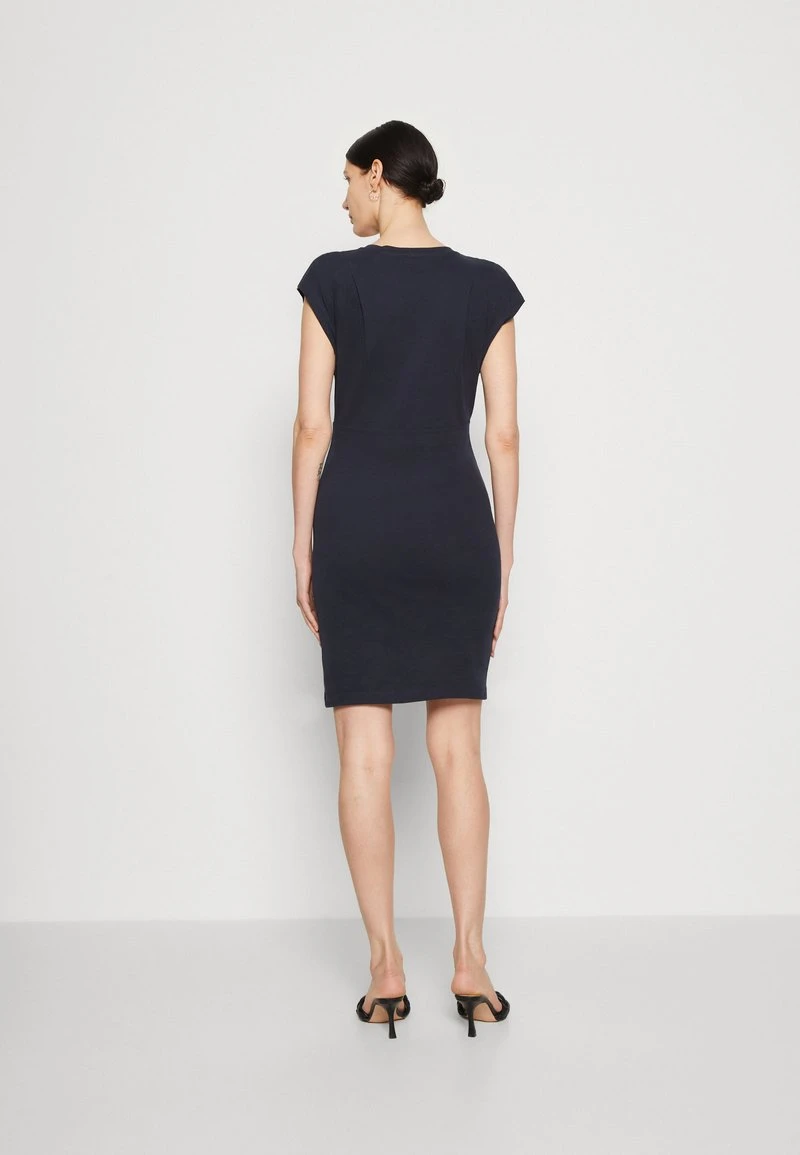 Marc O'Polo DRESS SHORT SLEEVE ROUND NECK SOLID - Etuikleid - Deep Blue Sea 5 Marc O'Polo DRESS SHORT SLEEVE ROUND NECK SOLID - Etuikleid - Deep Blue Sea – Bild 3