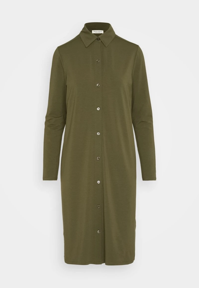 Marc O'Polo DRESS LONG SLEEVE COLLAR BUTTON PLACKET - Jerseykleid - Wild Olive 7 Marc O'Polo DRESS LONG SLEEVE COLLAR BUTTON PLACKET - Jerseykleid - Wild Olive – Bild 5