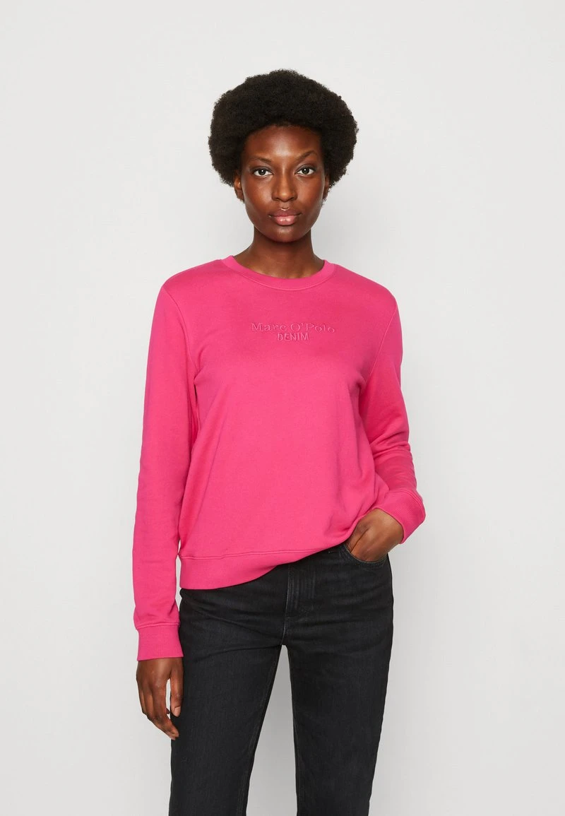 Marc O'Polo DENIM BASIC FIT CREW NECK LOGO EMBROIDERY - Sweatshirt - Fresh Fuschia 3 Marc O'Polo DENIM BASIC FIT CREW NECK LOGO EMBROIDERY - Sweatshirt - Fresh Fuschia