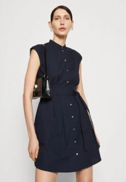 Marc O'Polo DRESS SHIRT STYLE FITTED WAIST SLEEVELESS WITH BELT - Blusenkleid - Deep Blue Sea -Marc OPolo Geschaft 0170808f7cfa4f5287f2bfd03e9d38f4