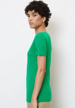 Marc O'Polo SHORT SLEEVE VNECK - T-Shirt Basic - Vivid Green -Marc OPolo Geschaft 0255b49d3eae4e0fac5c77fa85293540