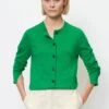 Marc O'Polo REGULAR AUS SLUB - Strickjacke - Vivid Green