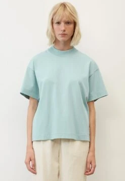 Marc O'Polo BOYFRIEND WIDE - T-Shirt Basic - Frozen Blue