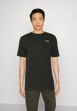 Marc O'Polo DENIM LOGO ON CHEST 2 PACK - T-Shirt Basic - Black/grey Melange -Marc OPolo Geschaft 057833c643254dc8a9df3712baf97a9a