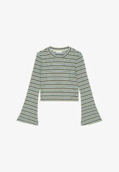 Marc O'Polo DENIM GESTREIFTES LONGSLEEVE MIT TROMPETENÄRMELN AUS - Langarmshirt - Multi Dakota Shadow -Marc OPolo Geschaft 0649ce18cc4643c7b901797c2c329a97