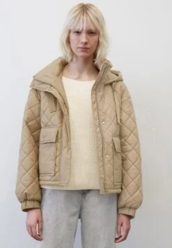 Marc O'Polo STEPP MIT FIXIERTER KAPUZE RELAXED AUS RECYC - Winterjacke - Dusty Earth