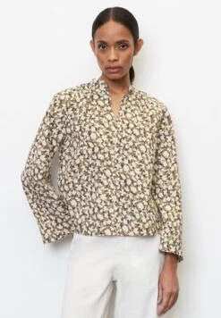 Marc O'Polo BLOUSE DEEP V NECK - Bluse - Brown -Marc OPolo Geschaft 09057afacdb74ee9af18b99fd5b8e826