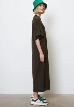 Marc O'Polo FLIESSENDES MIT AUS - Jerseykleid - Hickory Brown -Marc OPolo Geschaft 095063f72e9c4ecaaacf01fb384b159a