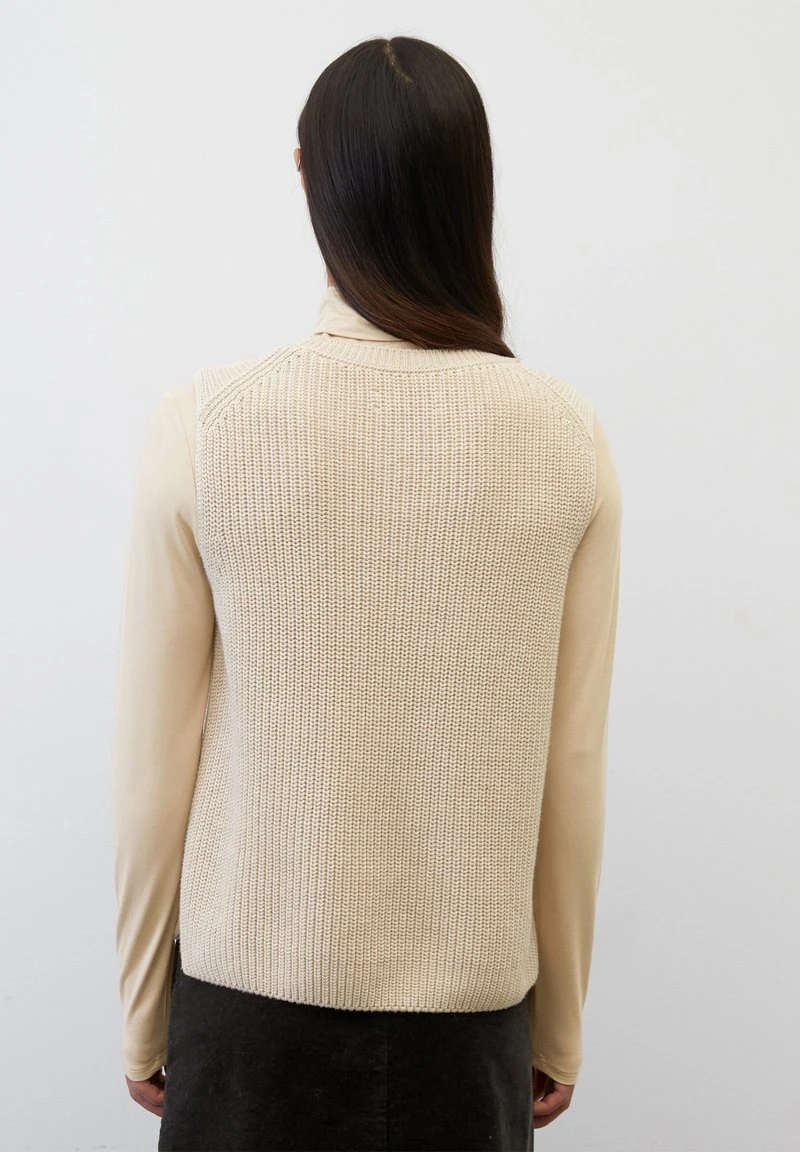 Marc O'Polo PULLUNDER SLEEVELES ROUND NECK - Strickpullover - Frosty Sand Melange 4 Marc O'Polo PULLUNDER SLEEVELES ROUND NECK - Strickpullover - Frosty Sand Melange – Bild 2