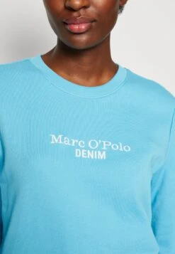 Marc O'Polo DENIM BASIC FIT CREW NECK LOGO EMBROIDERY - Sweatshirt - Pool Party -Marc OPolo Geschaft 0d2bbf479d8f4fcfbdf8ab0dbb48c62e