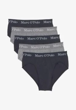 Marc O'Polo 5ER PACK ORGANIC - Slip - Navy/grey Melange -Marc OPolo Geschaft 10a737e61a7a4271b0421eeaada28a08