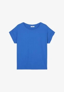 Marc O'Polo DENIM MIT TURN-UP-SLEEVES AUS BASIC - T-Shirt Basic - Mediterranean Blue -Marc OPolo Geschaft 113638c6b5f54ba89c8327e43d6f7c2d