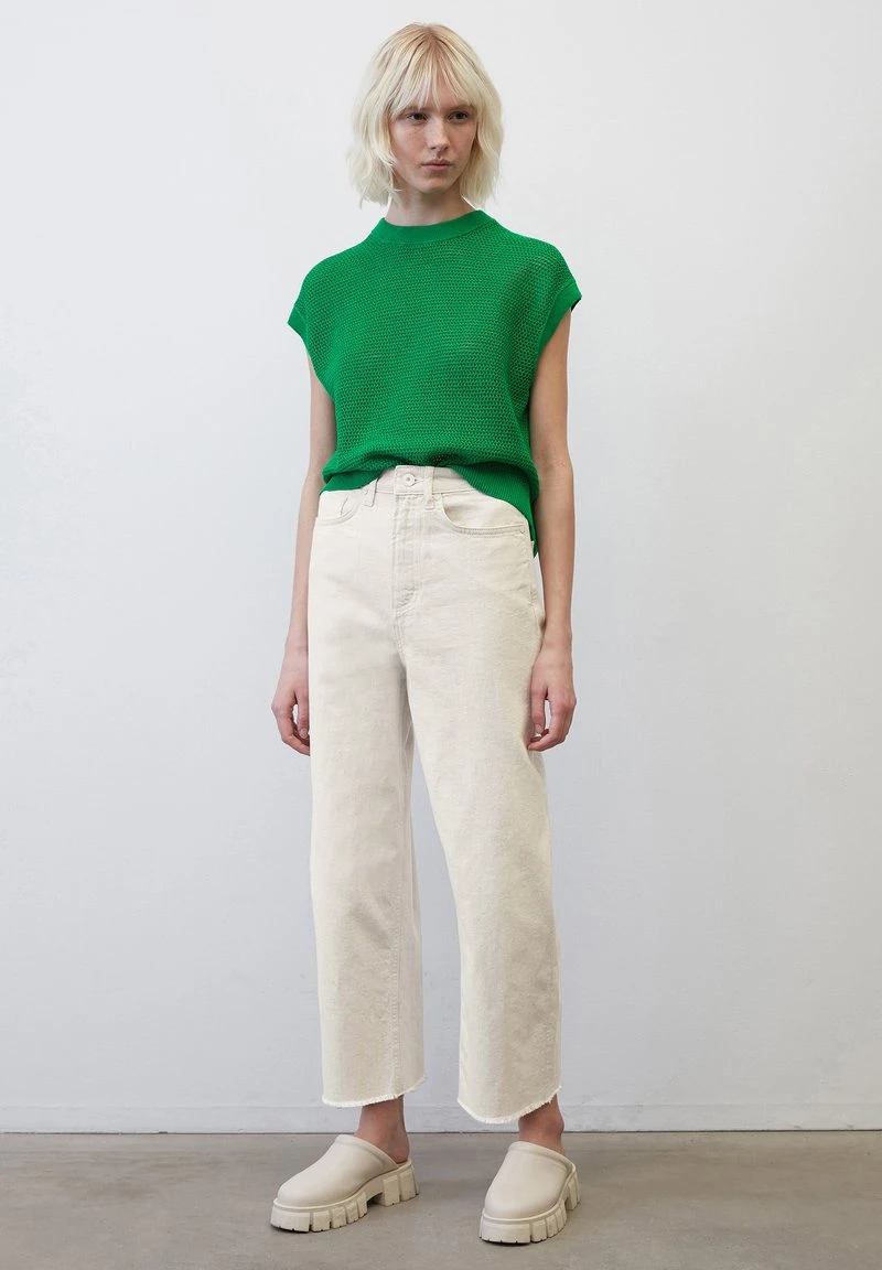 Marc O'Polo AJOUR-AUS - T-Shirt Basic - Vivid Green 4 Marc O'Polo AJOUR-AUS - T-Shirt Basic - Vivid Green – Bild 2