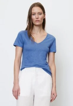 Marc O'Polo V-NECK - T-Shirt Basic - Summer Sky