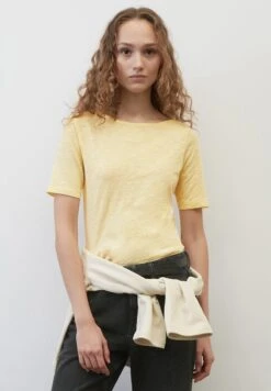 Marc O'Polo U BOOT SLIM - T-Shirt Basic - Pale Sunflower