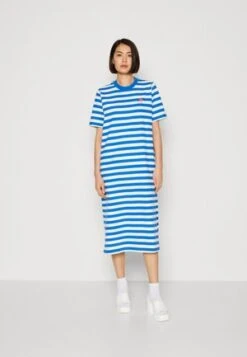 Marc O'Polo DENIM SHORTSLEEVE ROUNDNECK SLITS AT SIDESEAMS - Strickkleid - Cream Gold -Marc OPolo Geschaft 15ecfce8b0ed4ef887c1711c255211c1 1