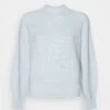 Marc O'Polo LONGSLEEVE SMALL STAND-UP COLLAR - Strickpullover - Spring Sky