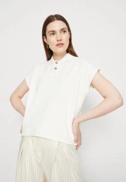 Marc O'Polo DENIM SHORTSLEEVE BUTTON PLACKET - Poloshirt - Scandinavian White -Marc OPolo Geschaft 1714c70875324164ac98142b115526e6