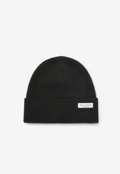 Marc O'Polo RIBBED FOLD UP - Mütze - Black -Marc OPolo Geschaft 1857a577ce1f4cdcbdb3ec2af8b1a84b