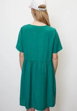 Marc O'Polo DENIM KURZES MIT GERAFFTER TAILLE AUS FLIESSEND - Freizeitkleid - Blue -Marc OPolo Geschaft 198a4f300ea448e6a5ee06b9e7b20f6d