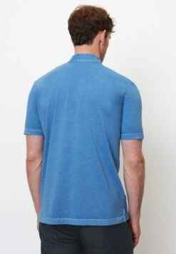 Marc O'Polo SHORT SLEEVE LOGO ARTWORK AT CHEST STRAIGHT - Poloshirt - Azur Blue -Marc OPolo Geschaft 1ac5d366e3a542b6b06f9ecd99cfc0f7