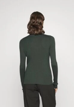 Marc O'Polo LONGSLEEVE STAND UP COLLAR STRUCTURE - Strickpullover - Olive -Marc OPolo Geschaft 1b4cadb372114d15a543f914b6c2353f