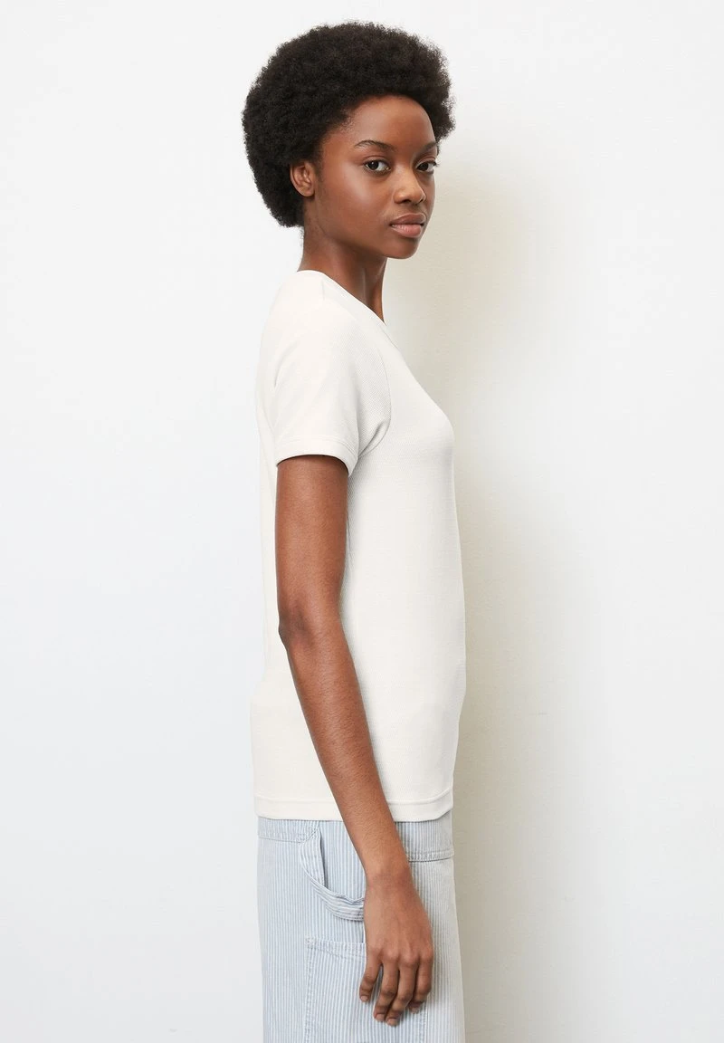 Marc O'Polo DENIM RUNDHALS MIT STRUKTUR AUS - T-Shirt Basic - Scandinavian White 5 Marc O'Polo DENIM RUNDHALS MIT STRUKTUR AUS - T-Shirt Basic - Scandinavian White – Bild 3