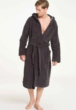 Marc O'Polo BADEMANTEL MIT KAPUZE LÄNGE - Bademantel - Anthracite -Marc OPolo Geschaft 1c63e7252a4640e8854e95d86022054d