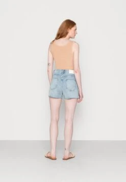 Marc O'Polo DENIM HIGH WAIST SLIGHT A-SHAPED FIT MINI LENGTH OPEN - Jeans Shorts - Multi/tinted Cobalt Blue -Marc OPolo Geschaft 1d293e04453e4b12aa3a8a3577498fd6