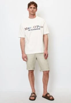 Marc O'Polo MIT LOGO-STICKEREI - T-Shirt Print - White -Marc OPolo Geschaft 1d6dd0e9a0b04430b6bd0f8744d57b89