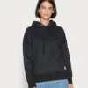 Marc O'Polo DENIM HOODIE - Sweatshirt - Black