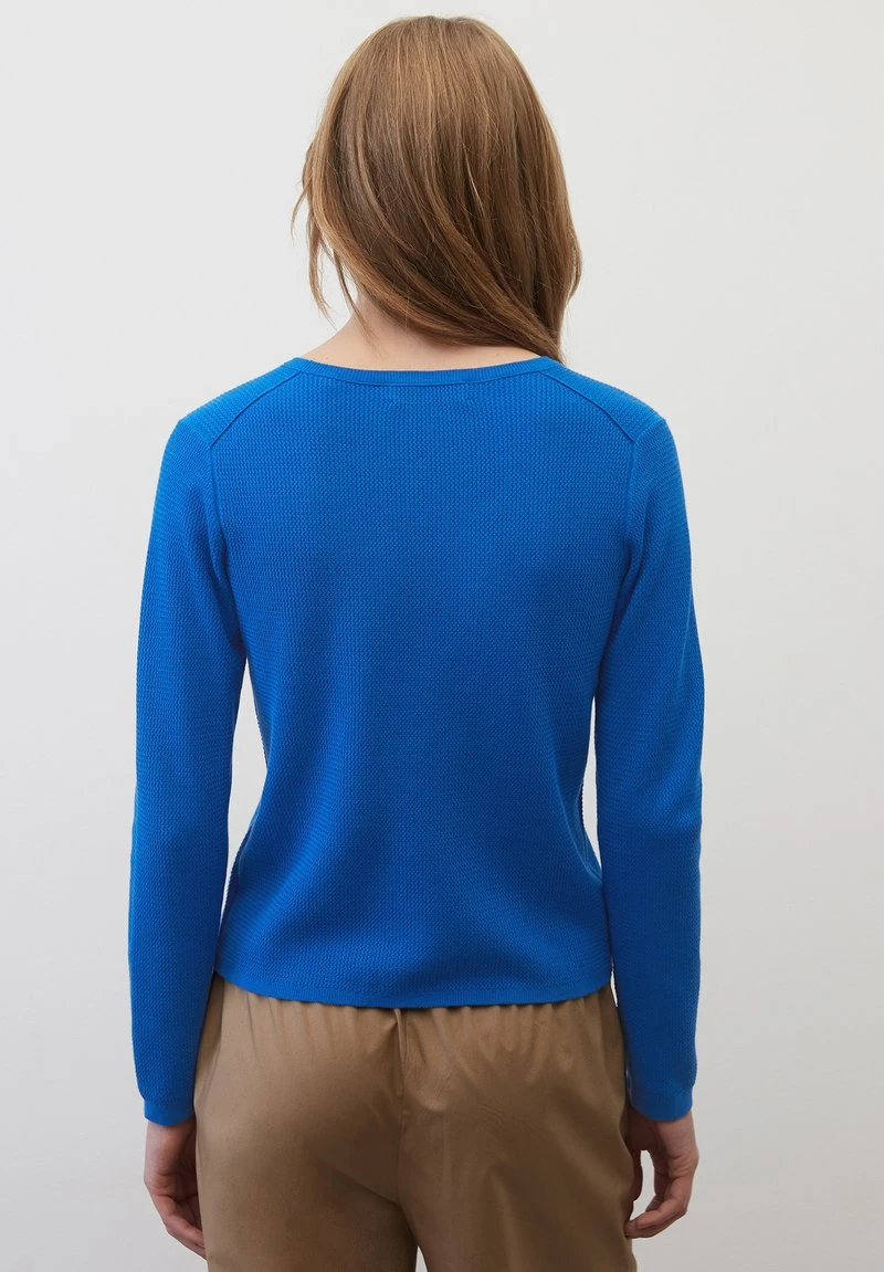 Marc O'Polo REGULAR AUS ORGANIC - Strickpullover - Vibrant Blue 4 Marc O'Polo REGULAR AUS ORGANIC - Strickpullover - Vibrant Blue – Bild 2