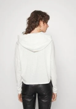 Marc O'Polo DENIM LONGSLEEVE HOODED WITH BUTTON PLACKET BOXY CROPPED - Langarmshirt - Scandinavian White -Marc OPolo Geschaft 1f6677b98ece404cbf210bdb3729a3e0