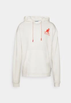 Marc O'Polo DENIM KANGOL COLLAB LONG SLEEVE HOOD FRONT SLEEVE OVERSIZED FIT - Sweatshirt - Egg White