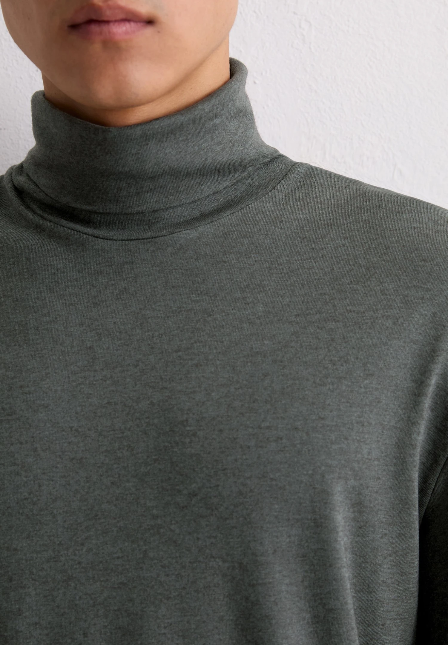 Marc O'Polo ROLLKRAGEN-LONGSLEEVE REGULAR AUS - Long Sleeved Top - Gray Pinstripe 6 Marc O'Polo ROLLKRAGEN-LONGSLEEVE REGULAR AUS - Long Sleeved Top - Gray Pinstripe – Bild 4