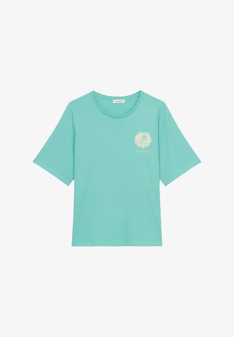 Marc O'Polo GARDEN OF SWEDEN- REGULAR AUS ORGANIC - T-Shirt Print - Sea Blue 3 Marc O'Polo GARDEN OF SWEDEN- REGULAR AUS ORGANIC - T-Shirt Print - Sea Blue