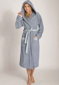 Marc O'Polo Bademantel - Blue Smoke / Off White -Marc OPolo Geschaft 23a2caee15ce4e91934ba803245520b5 2