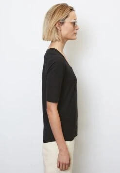 Marc O'Polo AUS STRETCHIGEM - T-Shirt Basic - Black -Marc OPolo Geschaft 24c857ee51cd40cc927f2151a102fe7a