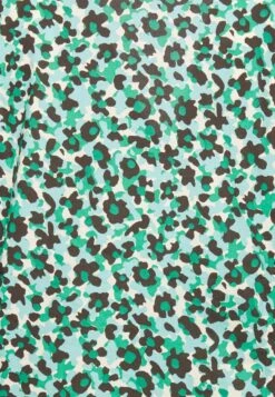 Marc O'Polo DEEP V NECK VOLUME SLEEVE ELASTIC HEM PRINTED - Bluse - Green -Marc OPolo Geschaft 27b5a8e310b24cae91798188a0f137a3