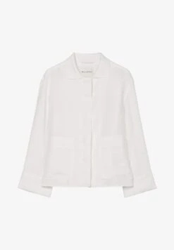 Marc O'Polo STYLE, HIDDEN PLACKET, ATTACHED POCKETS, COLL - Leichte Jacke - White -Marc OPolo Geschaft 27dbd3d9f9524b68a1e9114ec6d546f8