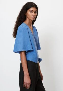 Marc O'Polo MIT MATERIAL-MIX-CHARAKTER - Bluse - Summer Sky -Marc OPolo Geschaft 27e2d58e7f0e400f8cbf990155b3de93