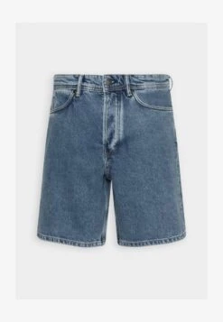 Marc O'Polo DENIM POCKET FIT REGULAR WAIST LOW CROTCH BUTTON FLY - Jeans Shorts - Multi-coloured/mid Blue Authentic -Marc OPolo Geschaft 29822fd56ed147549687eaf9f0162d6c