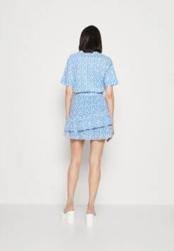 Marc O'Polo DENIM SKIRT ELASTIC WAIST GATHERING RUFFLE - Minirock - Multi/mediterranean Blue -Marc OPolo Geschaft 2b0347244779492bae22dc1337725f5e