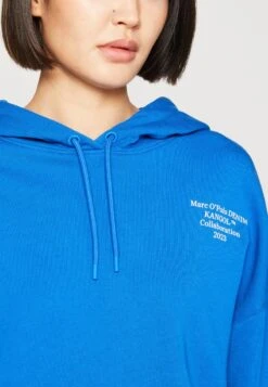 Marc O'Polo DENIM LONG SLEEVE W PRINT DRAWCORD IN - Kapuzenpullover - Mediterranean Blue -Marc OPolo Geschaft 2b6df2b5eb54401092470d26a5cb704f