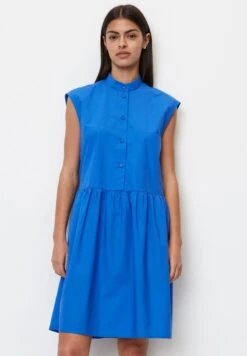 Marc O'Polo DENIM ÄRMELOSES VOLANT- AUS BIO - Blusenkleid - Mediterranean Blue