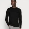 Marc O'Polo LONG SLEEVE ROUND NECK - Langarmshirt - Black -Marc OPolo Geschaft 3110565d5838452e8d90e9d426b8d6a3