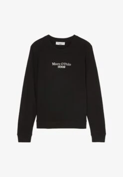 Marc O'Polo DENIM RUNDHALS REGULAR - Sweatshirt - Black