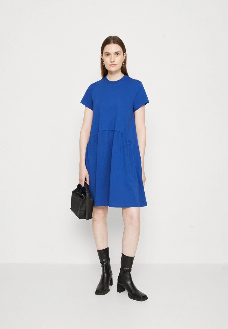 Marc O'Polo DENIM DRESS STYLE HEAVY RAW RUFFLES - Jerseykleid - Kensington Blue 4 Marc O'Polo DENIM DRESS STYLE HEAVY RAW RUFFLES - Jerseykleid - Kensington Blue – Bild 2