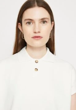 Marc O'Polo DENIM SHORTSLEEVE BUTTON PLACKET - Poloshirt - Scandinavian White -Marc OPolo Geschaft 33e102c7c017489c86169a429a502570