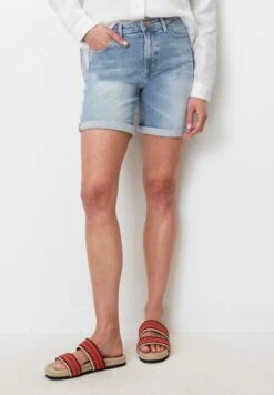 Marc O'Polo AUS-STRETCH - Jeans Shorts - Mid Blue Wash
